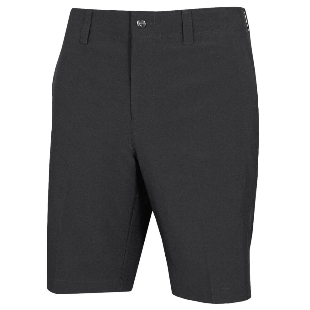 (32" Waist, Asphalt) Callaway Golf Mens 2021 FF Poly Opti-Stretch Lightweight Golf Shorts