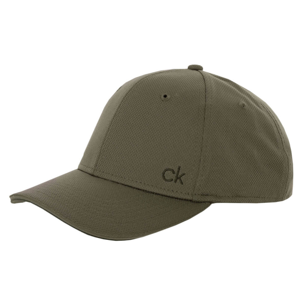 (One Size, Khaki) Calvin Klein Unisex 2021 Airtex Performance Adjustable Quick Dry Cap