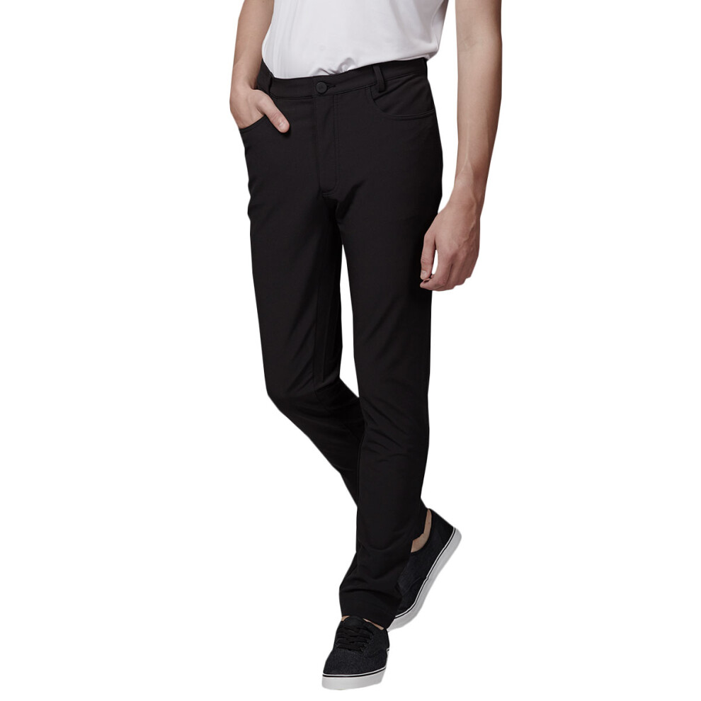 (32R, Black) Calvin Klein Mens 2021 Genius 4-Way Stretch Quick Drying Slim Fit Golf Trousers