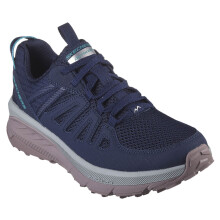 (UK 5, Navy) Skechers Womens 2023 Switch Back Cascades Low Top Lace Up Memory Foam Trainers