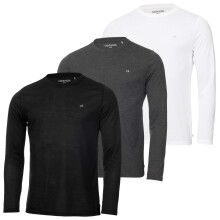 Calvin Klein Mens 2024 Assorted Long Sleeve 3 Pack Breathable Wicking T-Shirt