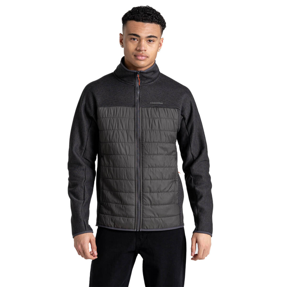 (M, Black Pepper) Craghoppers Mens Kennett Lightweight Recycled Hybrid Jacket