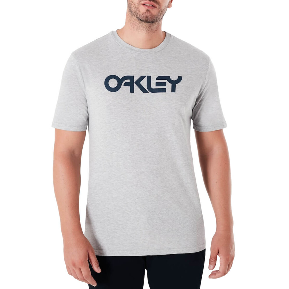 (M, Granite) Oakley Mens 2021 Mark II Tee Crew Neck Regular Fit Short Sleeve T-Shirt