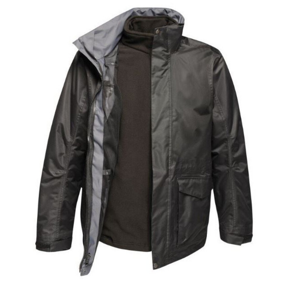 (L, Traffic Black) Regatta Mens Benson III Hooded Jacket