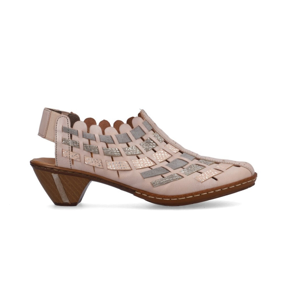 Rieker 46778-64 | Sina | Clay/Light Rose | Womens Sling Back Summer Shoes