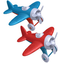 Avion miniature Green Toys modèle simple rouge pour bébé de 12 mois et plus