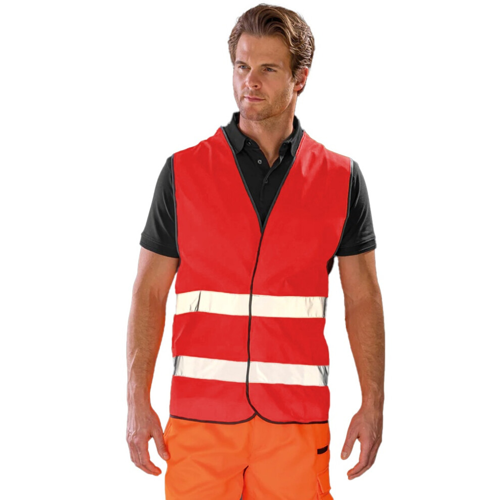 (2XL, Red) Result Core Adult Unisex Motorist Hi-Vis Safety Vest