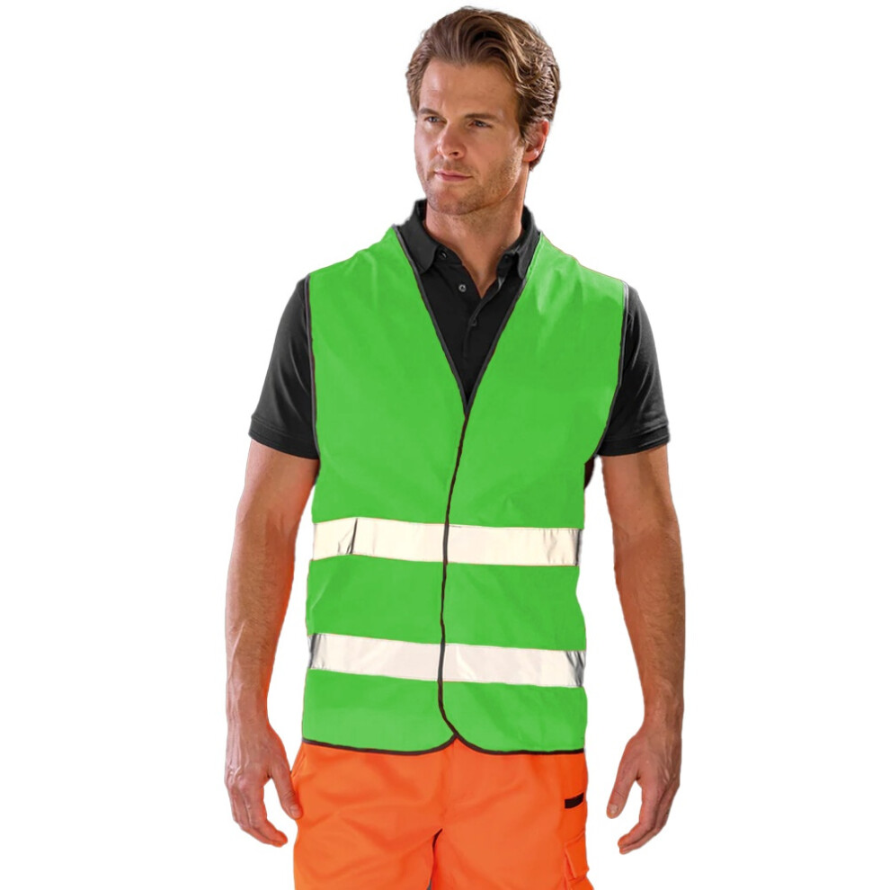 (2XL, Lime) Result Core Adult Unisex Motorist Hi-Vis Safety Vest