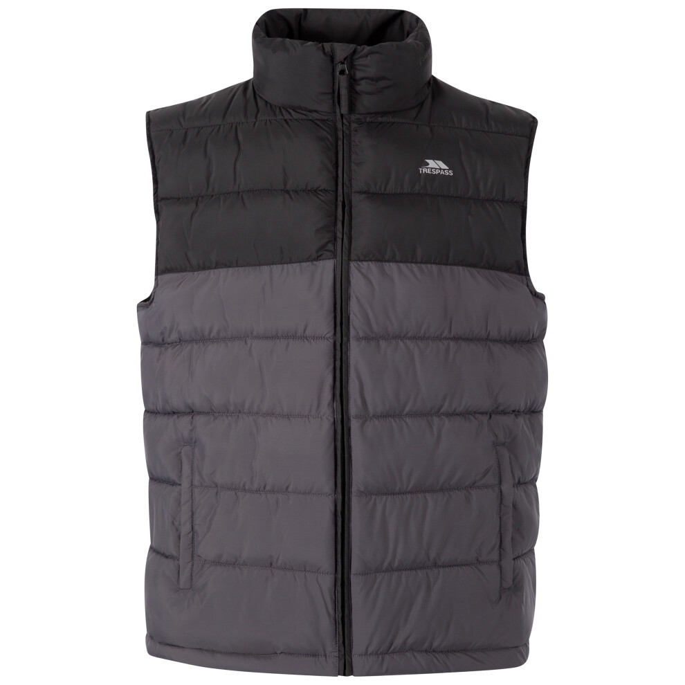 (M, Black) Trespass Mens Padded Gilet Bodywarmer Oskar Gilet