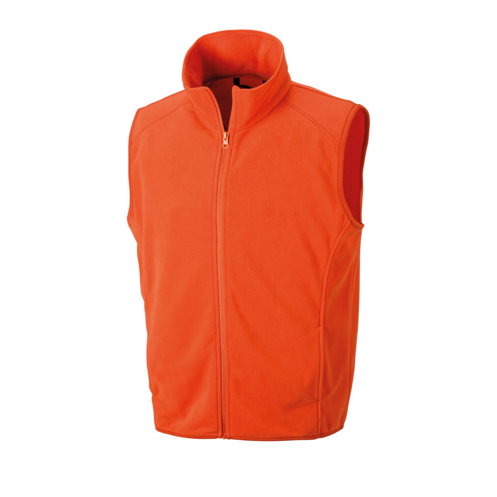 (XS, Orange) Result Core Unisex Adult Microfleece Gilet