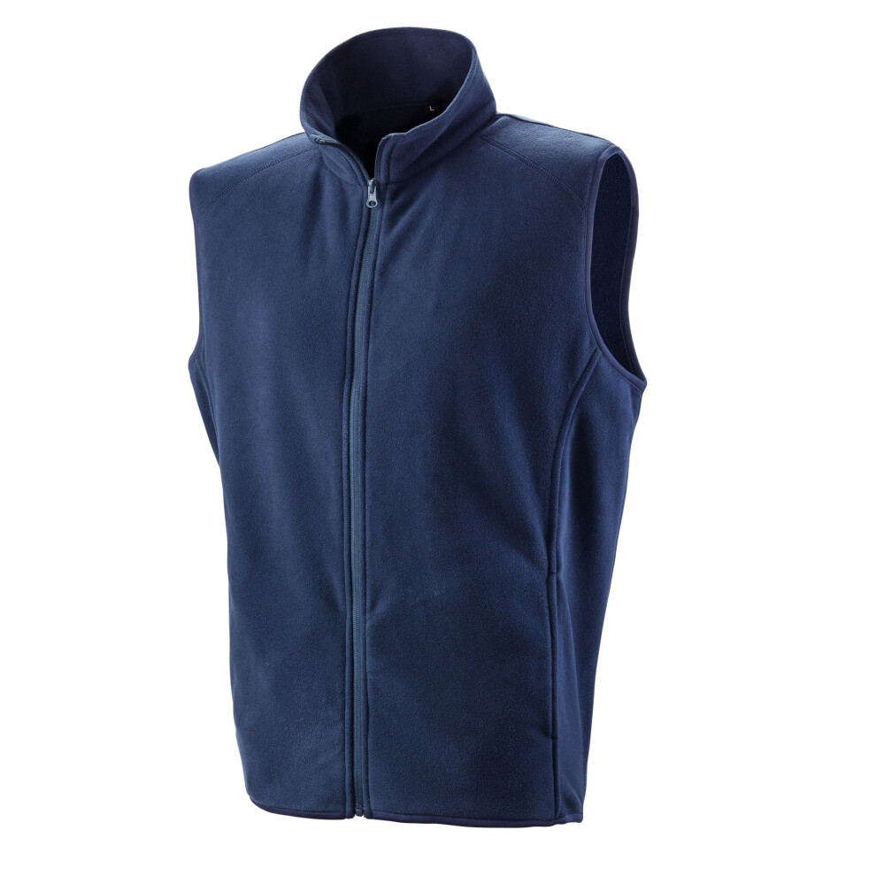 (M, Navy Blue) Result Core Unisex Adult Microfleece Gilet