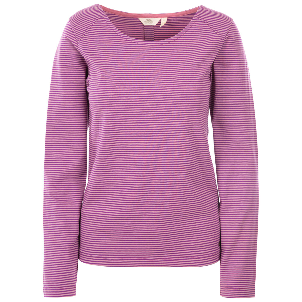 (6, Wild Purple Stripe) Trespass Womens T Shirt Long Sleeve Caribou