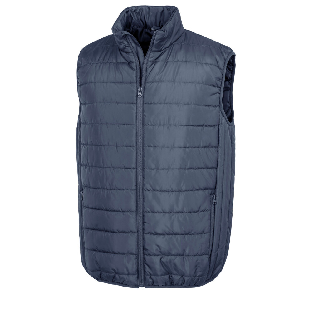 (XS, Navy Blue) Result Core Mens Promo Padded Body Warmer