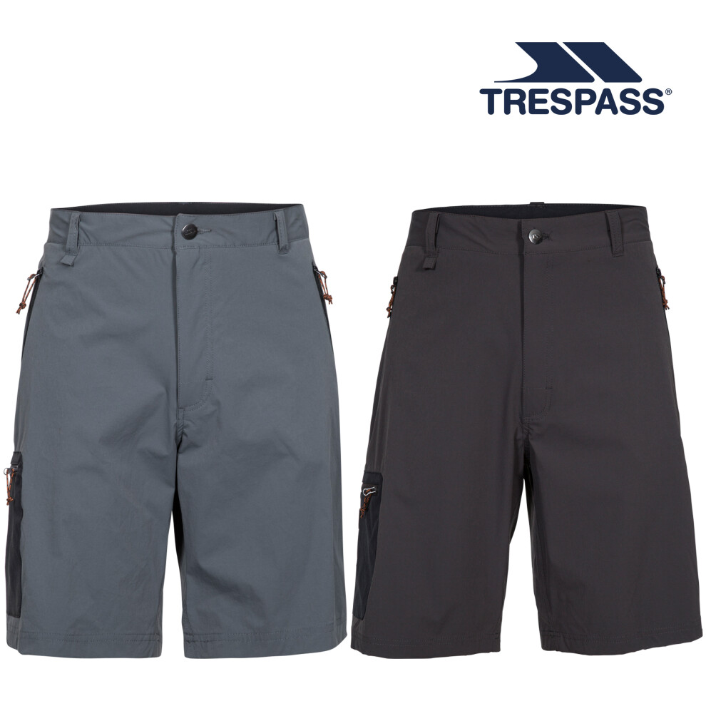 (L, Oatmilk) Trespass Mens Cargo Walking Shorts Runnel B