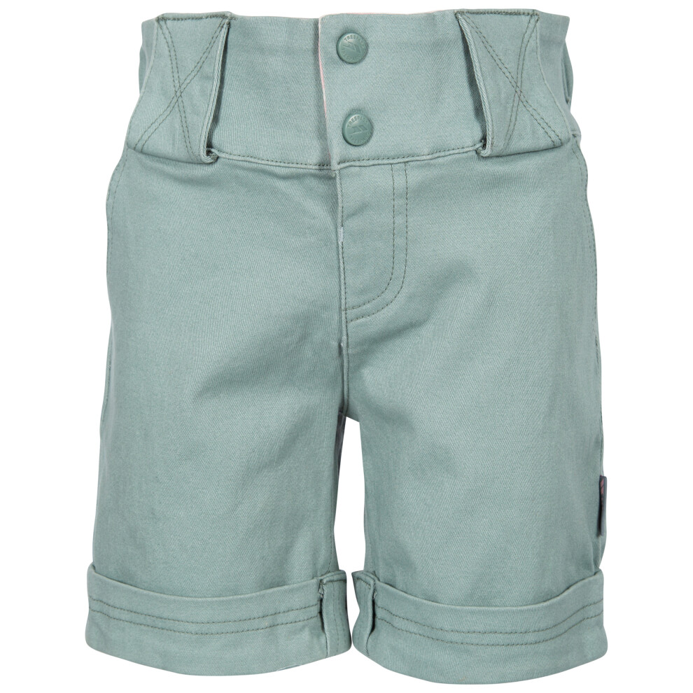 (11/12, Teal Mist) Trespass Girls Shorts Kids Summer Cotton Tangible