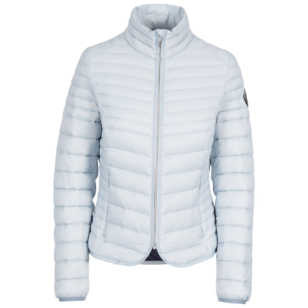 (8, Light Sky) Trespass Womens Down Jacket Lightweight Nicolina