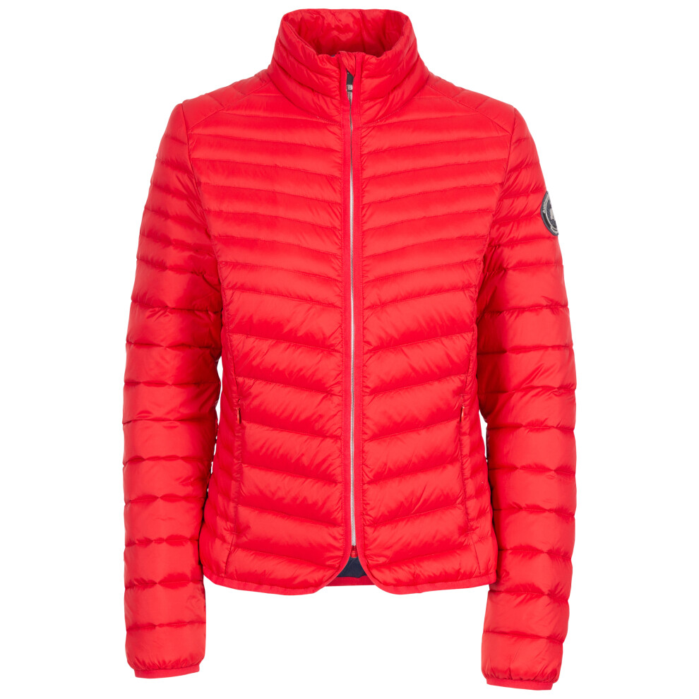 (12, Red) Trespass Womens Down Jacket Lightweight Nicolina