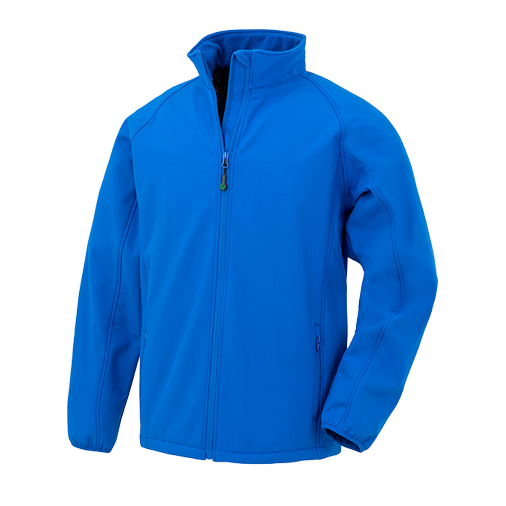 (S, Royal Blue) Result Genuine Recycled Mens Printable Soft Shell Jacket