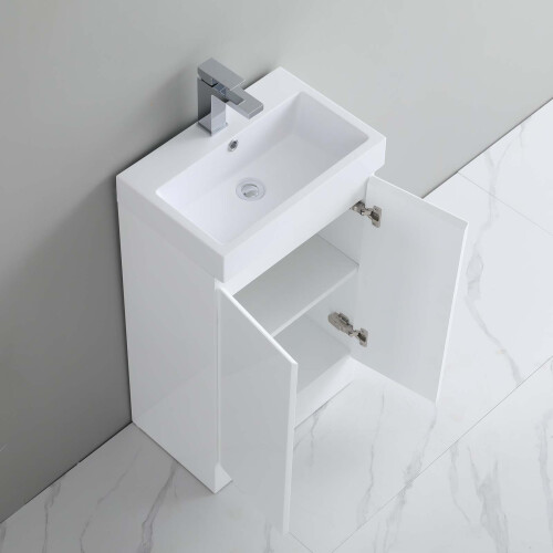 490mm Bathroom Vanity Unit & Basin Sink Freestanding Storage Cabinet 2