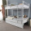 Twin Bunk Bed Frame Single Loft Sleeper with Two Storage Drawer Ladder 2