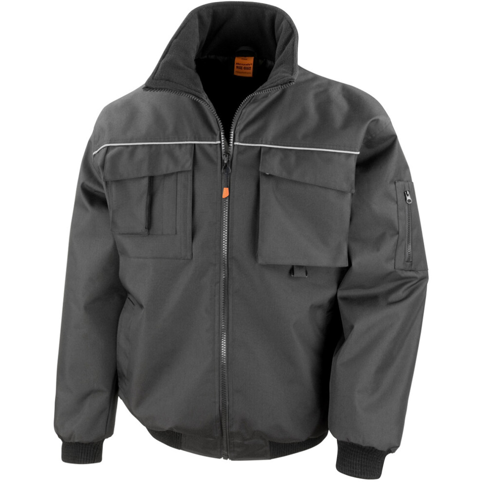 (3XL, Black) Result Mens Workguard Sabre Pilot Work Jacket