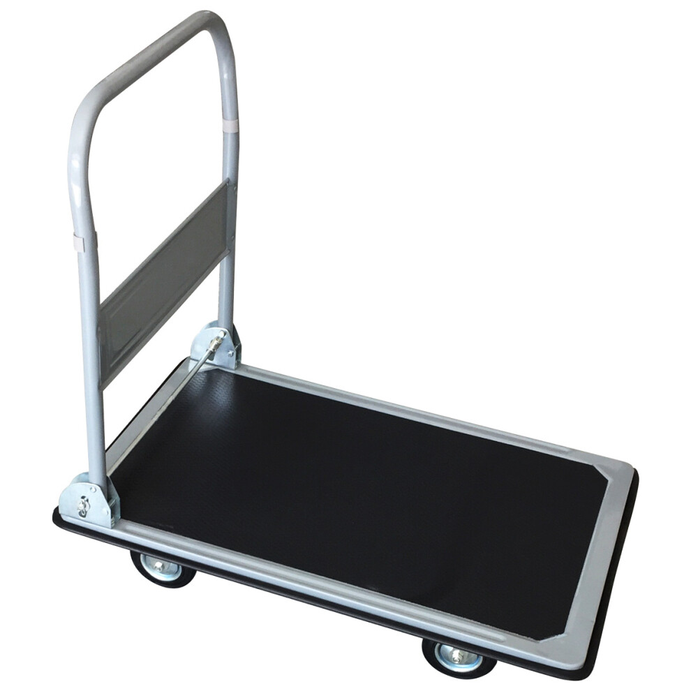 Charles Bentley Heavy Duty Warehouse Folding Platform Trolley Truck 300kg 600lbs