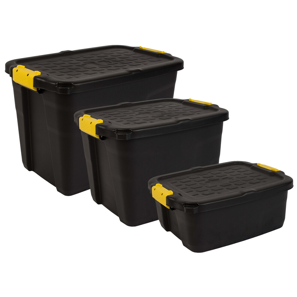 Strata Heavy Duty Bundle 6- Set of 3 Boxes - 60L, 42L, 24L