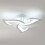 Modern LED Ceiling Light, 36W 3300 Lumens, Creative Petal Design Ceiling Light, White, 6000K Cool White Light, Acrylic Ceiling Light 3