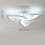 Modern LED Ceiling Light, 36W 3300 Lumens, Creative Petal Design Ceiling Light, White, 6000K Cool White Light, Acrylic Ceiling Light 4