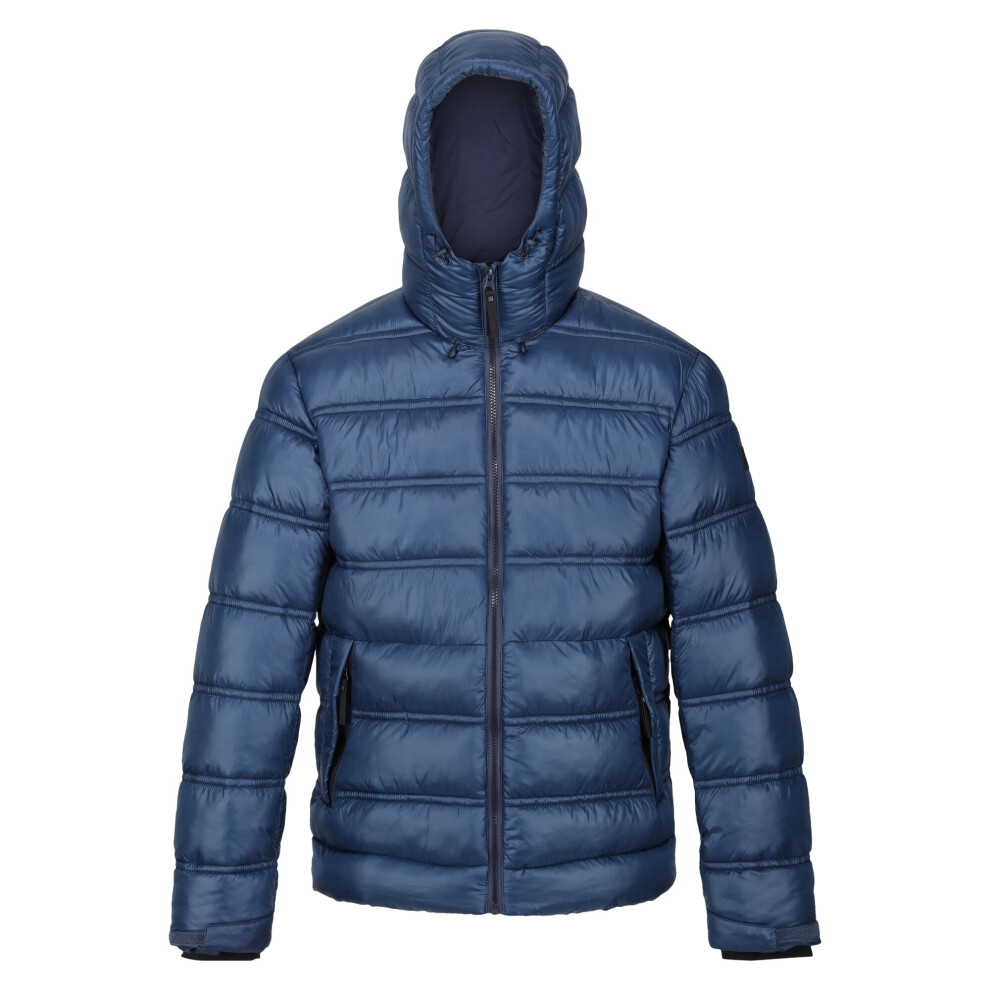 (S, Admiral Blue) Regatta Mens Toploft III Baffled Padded Jacket