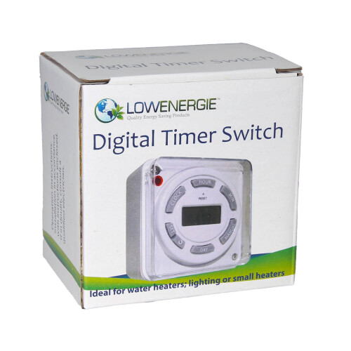 Lowenergie Lowenergie 7-Day Digital Immersion Heater Timer – 16A, Programmable Water Heating Control (up to 3600W) 1