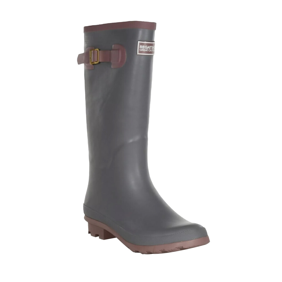 (8 UK, Storm Grey/Lilac Chalk) Regatta Womens/Ladies Ly Fairweather II Tall Durable Wellington Boots