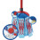 Vileda Vileda SuperMocio 3Action XL Mop Extendable pole Extra Free Refill 5