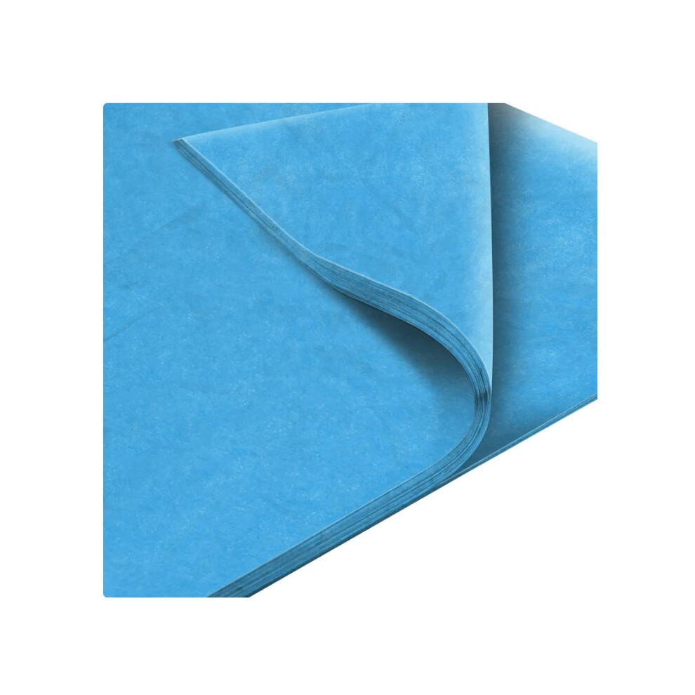 (Blue) Multi Coloured Gift Wrap Tissue Paper 30 Sheets 50 X 75 Decorative Sketch and Cutting Paper for Art Craft & Packing