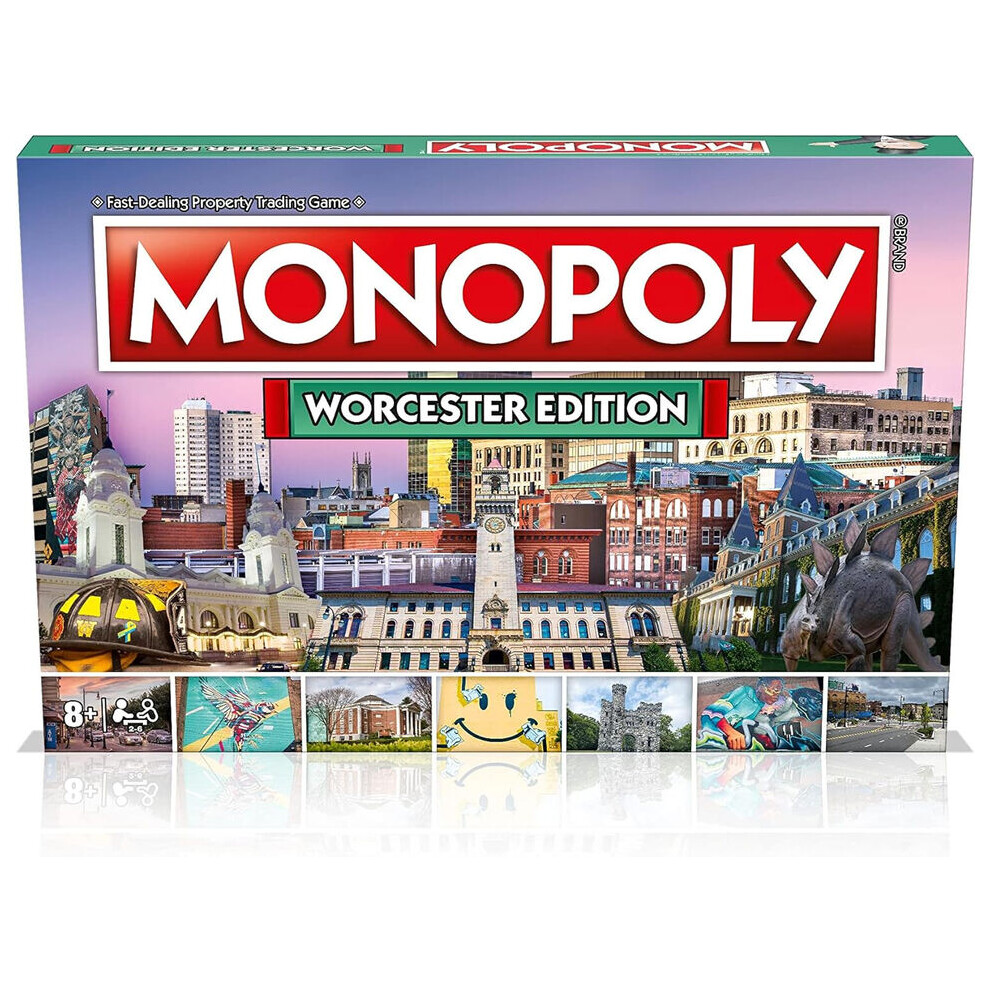 Monopoly Worcester Monopoly Board Game Edition Family Game for Ages 8+