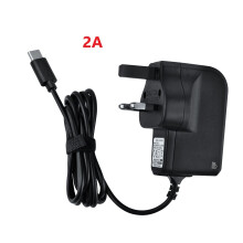 TC052 UK 3-Pin USB Type-C Mains Charger 5V 2A - Compact UK Plug, Fast Charging for Samsung, Huawei, Nintendo Switch & More