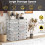 Costway Stackable 12-Cube Shoe Organizer Modular Storage Rack Space Saving 5