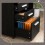 Costway 3-Drawer Filing Cabinet Printer Stand W/ Wheels Hanging Bars Open Shelves 6