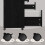 Costway 3-Drawer Filing Cabinet Printer Stand W/ Wheels Hanging Bars Open Shelves 5
