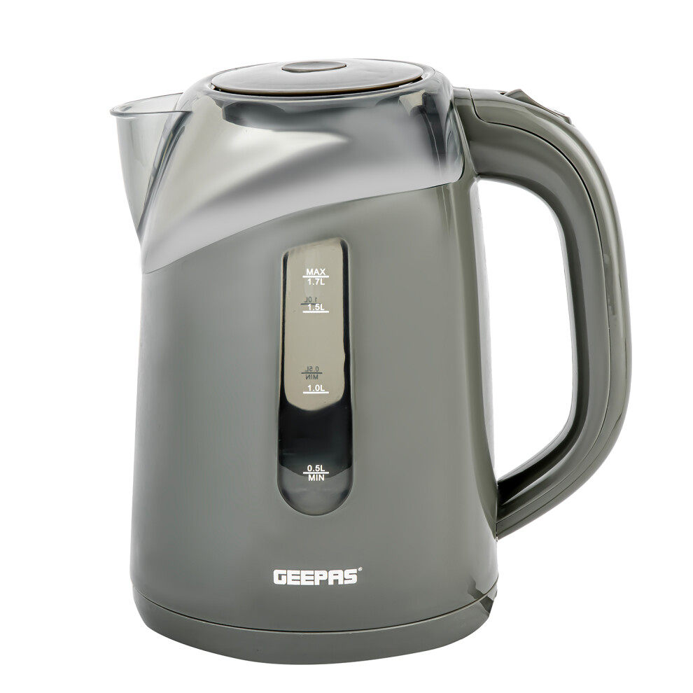 Geepas 2.2kW Grey Illuminating Electric Kettle Boil Dry Protection