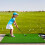 Costway 5ft x 4ft Golf Hitting Mat Grass Turf Train Aid W/ 2 Sticks & Rubber Tees 8