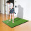 Costway 5ft x 4ft Golf Hitting Mat Grass Turf Train Aid W/ 2 Sticks & Rubber Tees 3