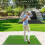 Costway 5ft x 4ft Golf Hitting Mat Grass Turf Train Aid W/ 2 Sticks & Rubber Tees 2