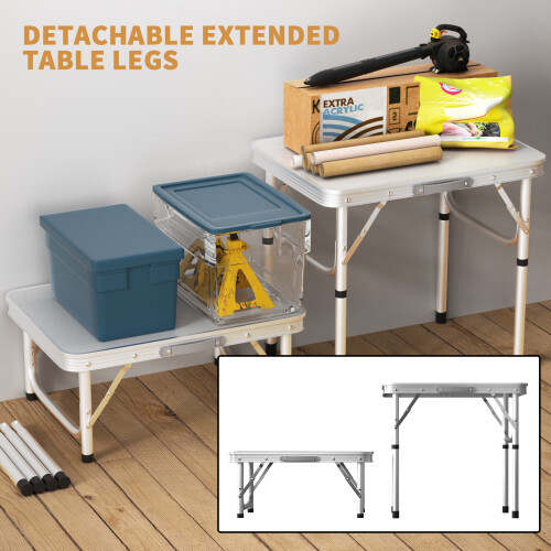 2ft pop up folding table camping table garden catering trestle table