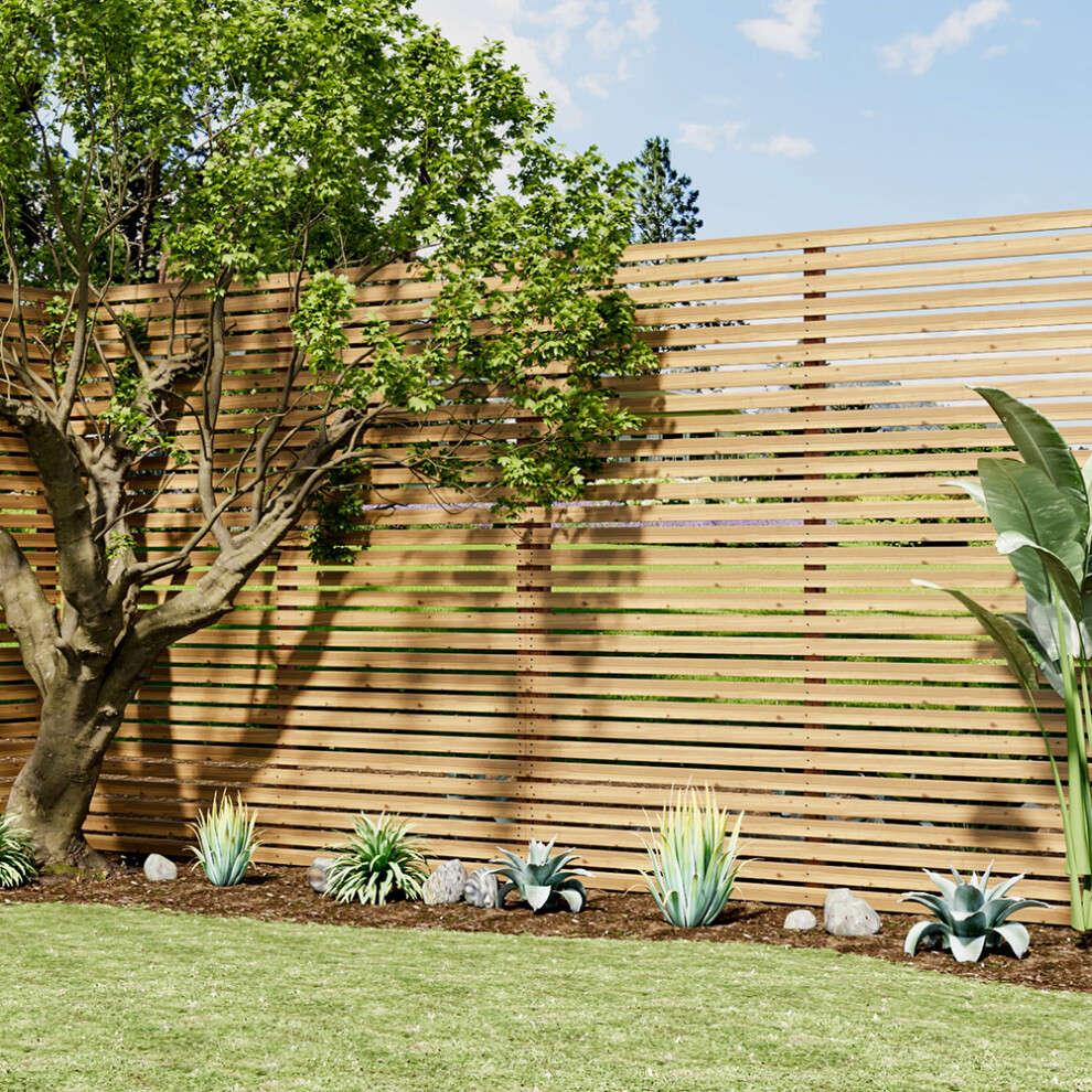 Pine Wooden Garden Fence Panel Privacy Picket Fence Panel 6x6ft