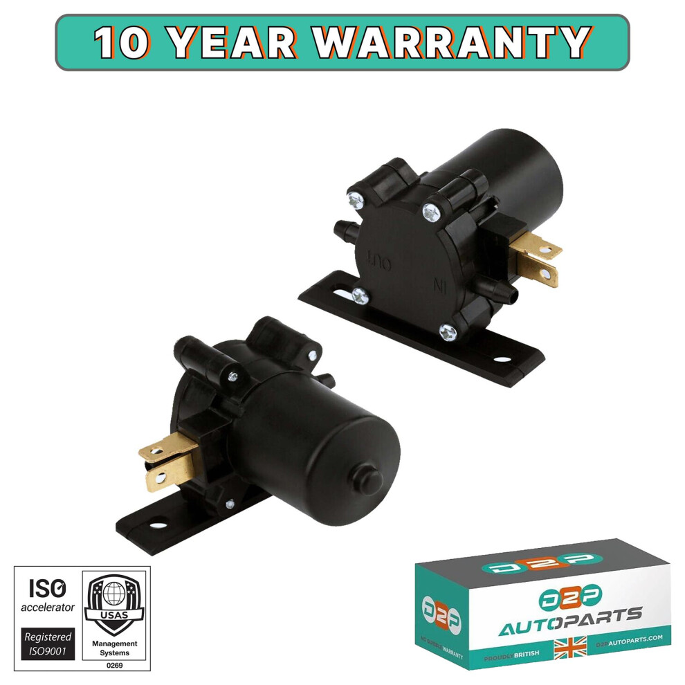 Universal 12 Volt Windscreen Washer Pump For Car, Van, Bus, Truck Black 5056167409151