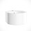 NES Home 310 X 435mm Wall Hung Cloakroom Ceramic Compact Corner Basin Sink 4