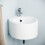 NES Home 310 X 435mm Wall Hung Cloakroom Ceramic Compact Corner Basin Sink 7