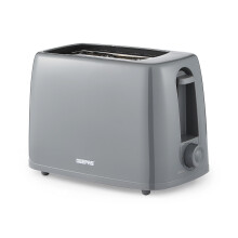 (Grey) Geepas 2Slice Toaster 6Level Browning Control 650W