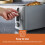 GEEPAS (Grey) Geepas 2Slice Toaster 6Level Browning Control 650W 6